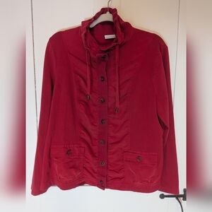 Zenergy by Chico's size  2 medium Women's Red Jacket, light weather